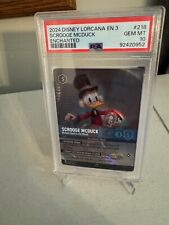2024 Disney Lorcana EN 3 Scrooge McDuck Enchanted #218 PSA 10 GEM MINT picture