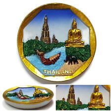 💥1pcs THILAND FRIDGE MAGNET Golden Buddha 3D Resin Travel Tourist Souvenir Gift picture