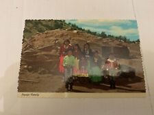 c.1970's Navajo Indian Family on the Reservation New Mexico Postcard picture