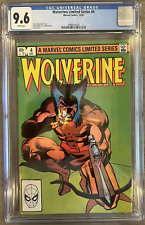 Wolverine Limited Series #4 (1982) CGC 9.6 - White Pages-Frank Miller cover/art picture