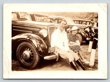 Old Original Vintage Antique Photo Picture Chevy Car Gentleman Lady Nebraska picture