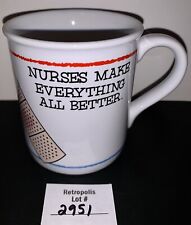 Vintage 1985 Hallmark Nurses Make Everything Better Ceramic Mug Cup picture