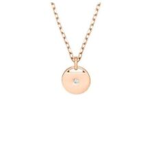Swarovski Ginger Necklace Pendant Rose Gold Disk #5548069 Authentic New in Box picture
