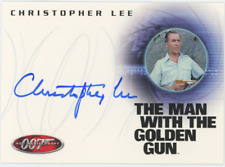 Christopher Lee 2002 Rittenhouse 40th James Bond Scaramanga Auto Signed 25895 picture