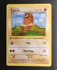Diglett 1st Edition Base Set Shadowless Pokemon Card WOTC 1999 - Near Mint NM picture