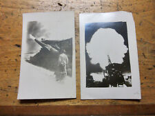 2~ ICONIC WWI RPPC WORLD WAR I POSTCARDS CANNONS FIRIENG picture
