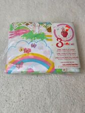 Vintage 80s Strawberry Shortcake 3-Pc Twin Sheet Set Berry Delicious - Rare NOS picture