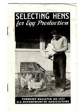 Vintage USDA Bulletin Selecting Hens For Egg Production c.1935 picture