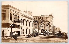 Postcard RPPC Street View Of Aberdeen, Classic Cars, South Dakota Posted 1916 picture
