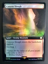 MTG Fallout - Canyon Slough - Foil Extended Art Rare picture