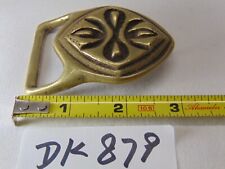 Vintage Trinity Buckle Co Solid Brass Hippie Abstract  Belt Buckle 70's Old picture
