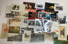Vintage Postcard & Picture Lot 30+ assorted, Various Sizes, Dates, and Wear picture