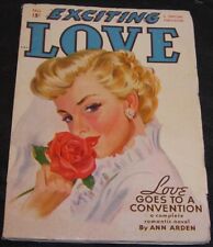 Exciting Love,Romance Pulp,Fall 1950,Love Goes To A Convention,Rose cover picture