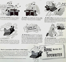 1944 Royal Typewriter Tough Wartime Service Repair Durable Reliable Print Ad 171 picture