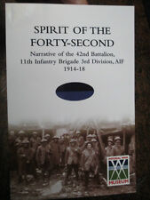 42nd Australian WW1 Bn ' SPIRIT OF THE FORTY- SECOND 42 Battalion  AIF 1914-18 picture