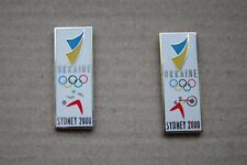 Sydney 2000 Ukraine National team Olympic football shooting NOC 2 Pins Badges picture
