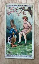 1924 Cadbury Bournville Cocoa Fairy Tales Trading Card #9 Elsie And The Bunny UK picture