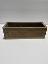 Vtg antique Kraft american cheese 5 lb wood wooden box crate advertising decor picture