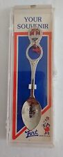 Cleveland Ohio Souvenir Spoon Collector Vintage Hanging Cardinal Charm Box Fort picture