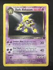 Pokemon TCG 18/82 Dark Alakazam Team Rocket Non Holo Rare HP picture