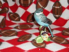 Colorful Parakeets marked Porcelain Bird figurine picture