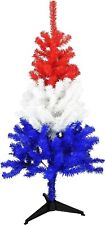 Tree Buddees Red White and Blue Patriotic Colorful Christmas 4 Foot Tall Tree picture