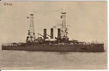USS Ohio Battleship Vintage Postcard WWI Autopiano Advertising Mansfield PA picture