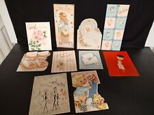 Vtg Baby Congratulations Cards Lot Of 10 picture