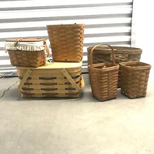 Peterboro & LONGENBURGER Basket Lot of 6 All Signed 1985-2000 USA picture
