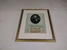 1901 C.A. Barrett & Co. Hardware Imp. Athena OR Advertising Abe Lincoln Calendar picture