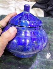 Best Quality Afghan Lapis Lazuli Stone Beautiful Unique Pot / Box Art Decoration picture