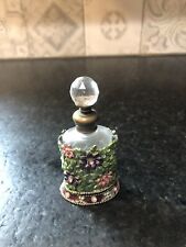 BEAUTIFUL  JEWELED CRYSTAL PERFUME BOTTLE picture