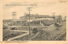 Postcard Railroad Cars At Libby McNeill & Libby Cannery Selma Ca Fresno County picture