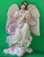 LENOX HEAVEN'S MILLENNIUM MELODY ANGEL Mandolin Sculpture - NEW in BOX with COA picture