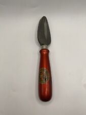 VTG Antique Red Carborundum Stone Knife Sharpener In German. 7.5 Inches. Kitchen picture