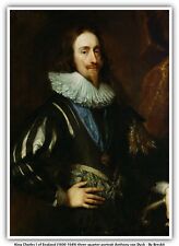King Charles I of England (1600-1649) three-quarter portrait Anthony van Dyck picture