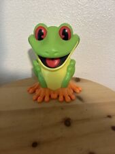 Rainforest Cafe CHACHA Tree Frog 3D Sitting Souvenir Travel Drink Sip Straw Cup picture