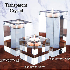 Large Crystal Candle Holders Set of 3, 2.7/4.3/5.9 Inches, Prepackaged Huge Big  picture
