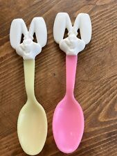 Vintage 90s Trix Rabbit Plastic Promotional Spoons picture