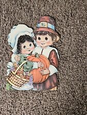 Vintage Thanksgiving cardboard cutout picture