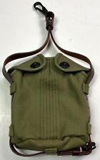 WWI US M1912 MOUNTED CAVALRY CANTEEN COVER & STRAP-PEA GREEN picture