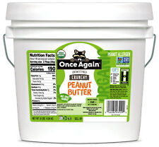 Once Again Organic, Crunchy Peanut Butter, No Salt, Unsweetened, 9lb Bucket picture