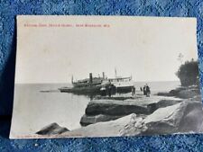 Circa 1908 Natural Dock Devils Island Washburn Wisconsin Original Photo Postcard picture