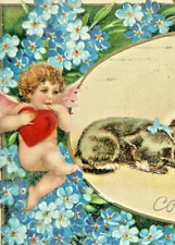 Helena Maguire Cats Valentines Day Postcard To My Love Cupid Kittens u/s picture