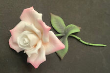 Pink Rose Porcelain Flower Collectible--Free Shipping picture