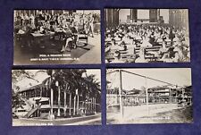 Lot Of 4 RPPC Army & Navy Panama Canal Zone Corazol & Balboa Postcards picture