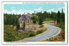 c1920 Rocky St. Vrain Highway Chapel Mountain National Park Colorado CO Postcard picture