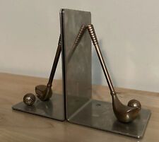 Vintage Mid Century Andrea by Sadek Mirrored Golf Club Book Ends  picture