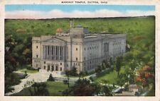 Dayton Ohio, Masonic Temple Building, Vintage Postcard picture