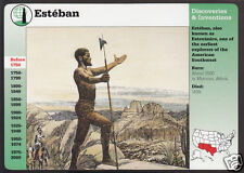 ESTEBAN American Southwest Explorer History GROLIER STORY OF AMERICA CARD picture